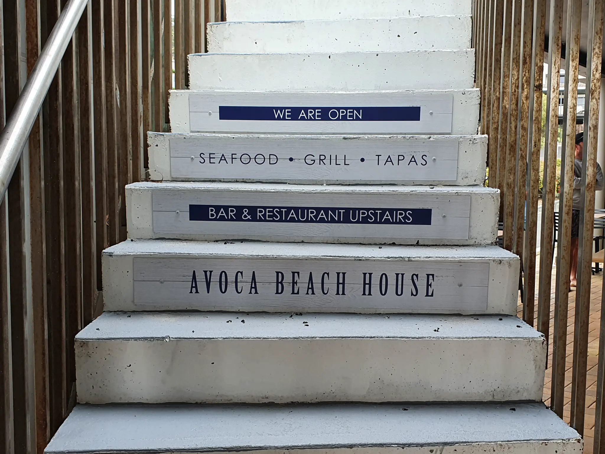 Avoca Beach House stair wayfinding