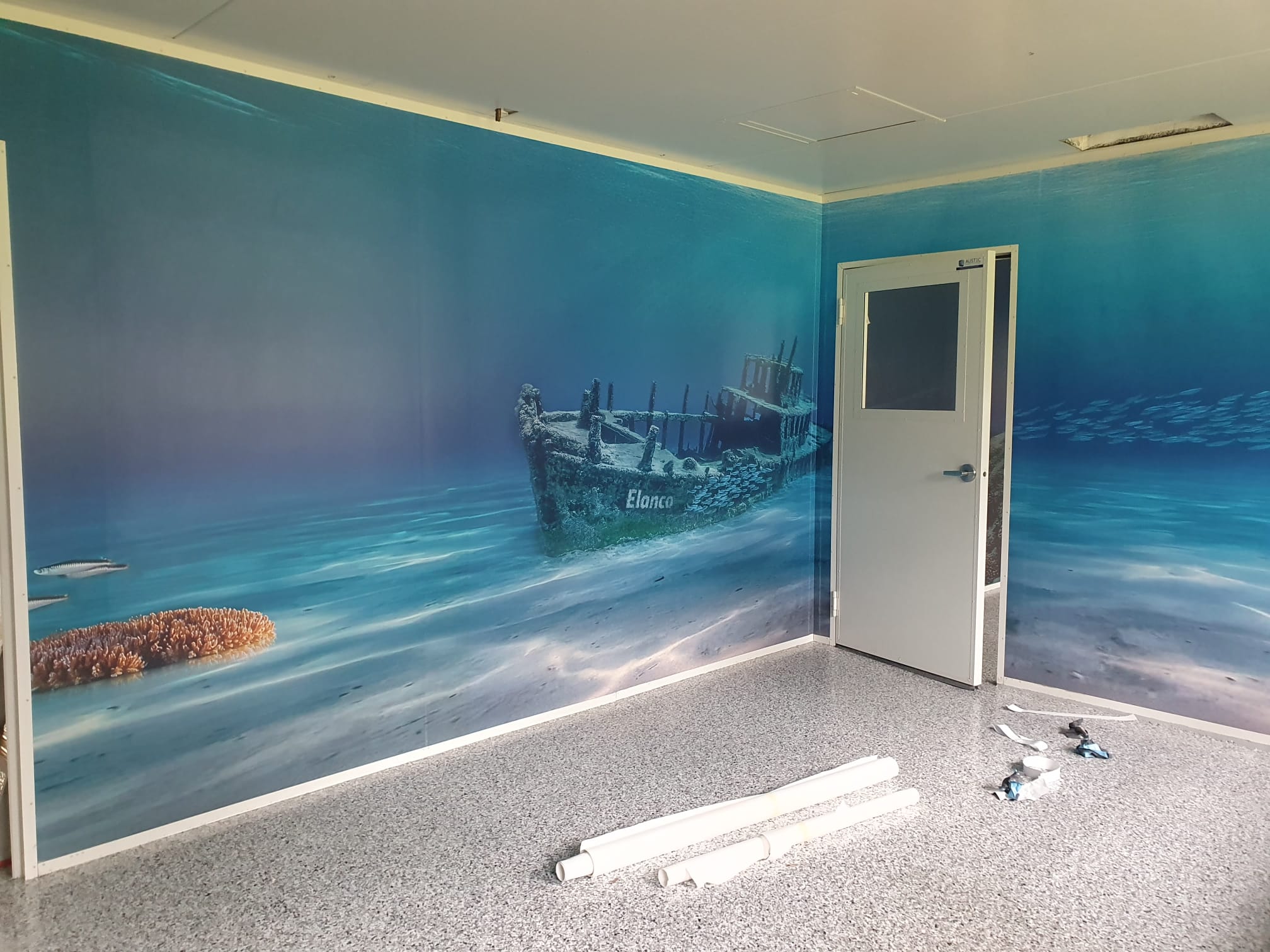 CAT facility large format printed graphics