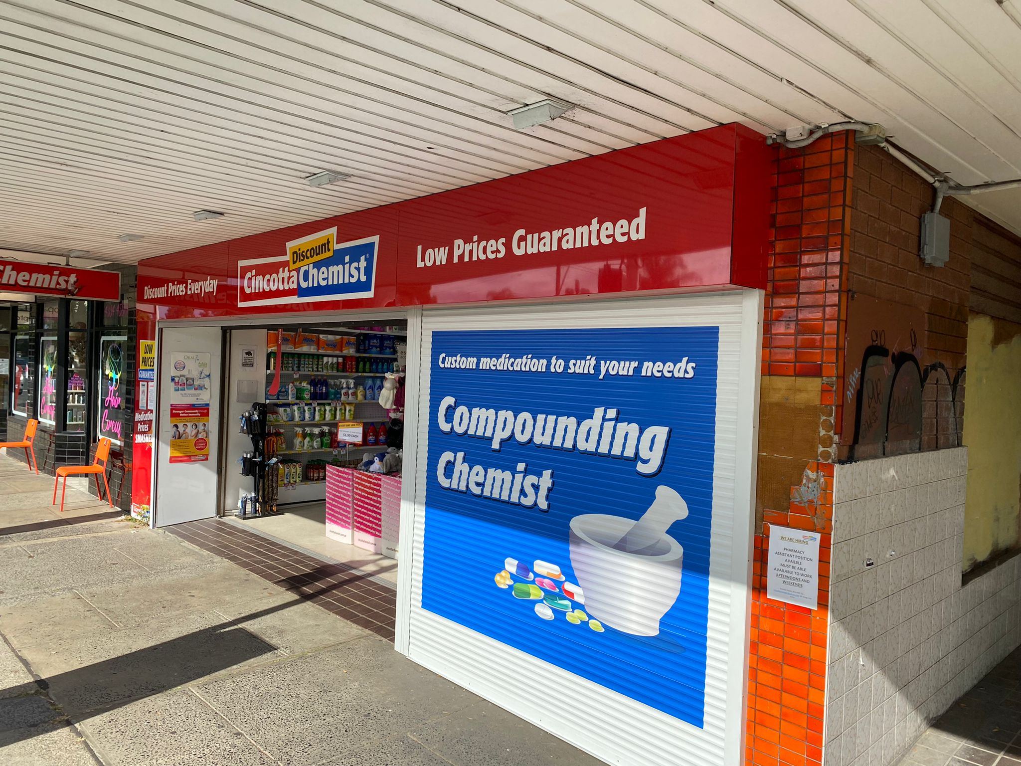 Cincotta Chemist corporate signage