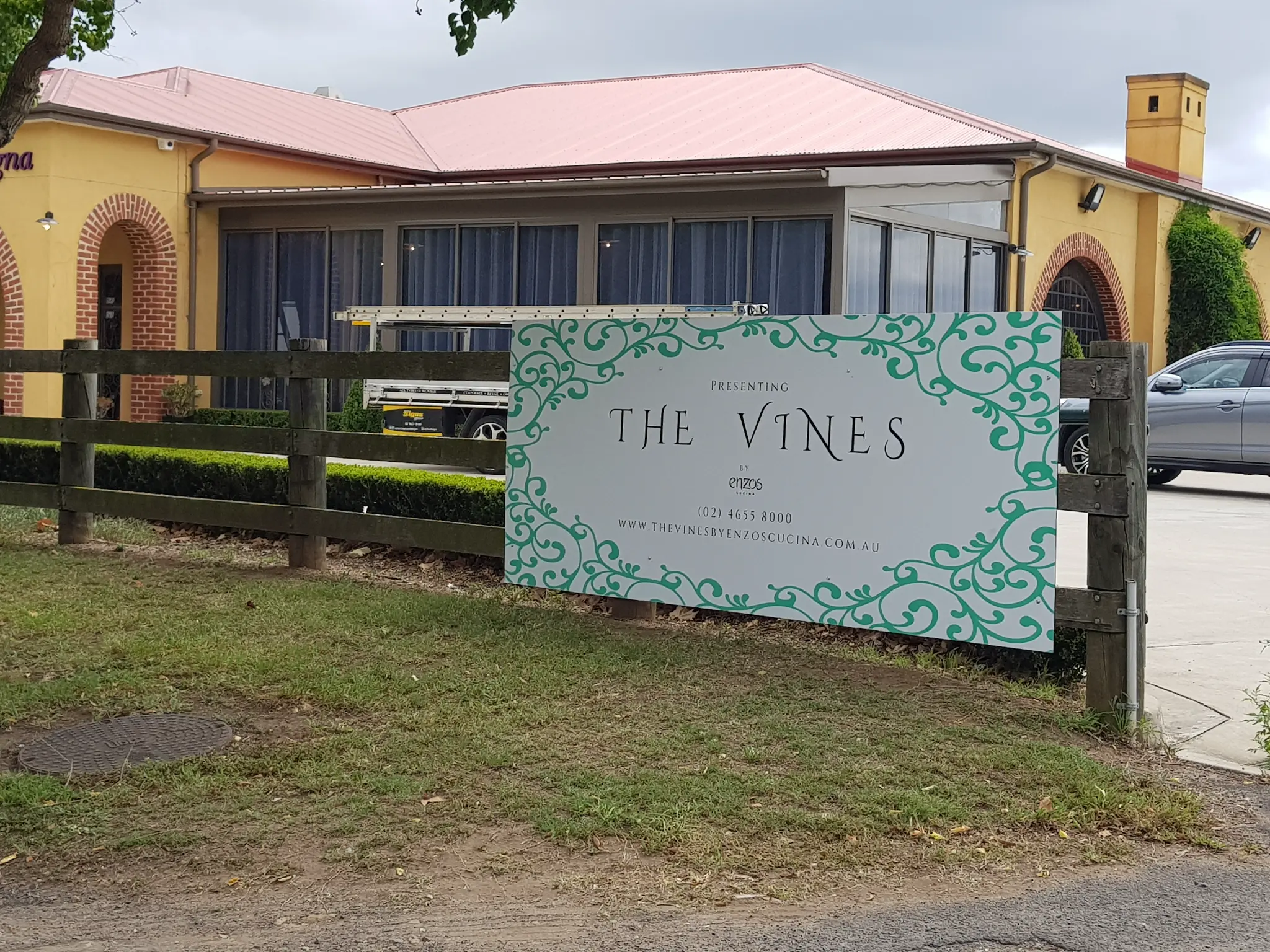 The Vines presented by Enzos signage project
