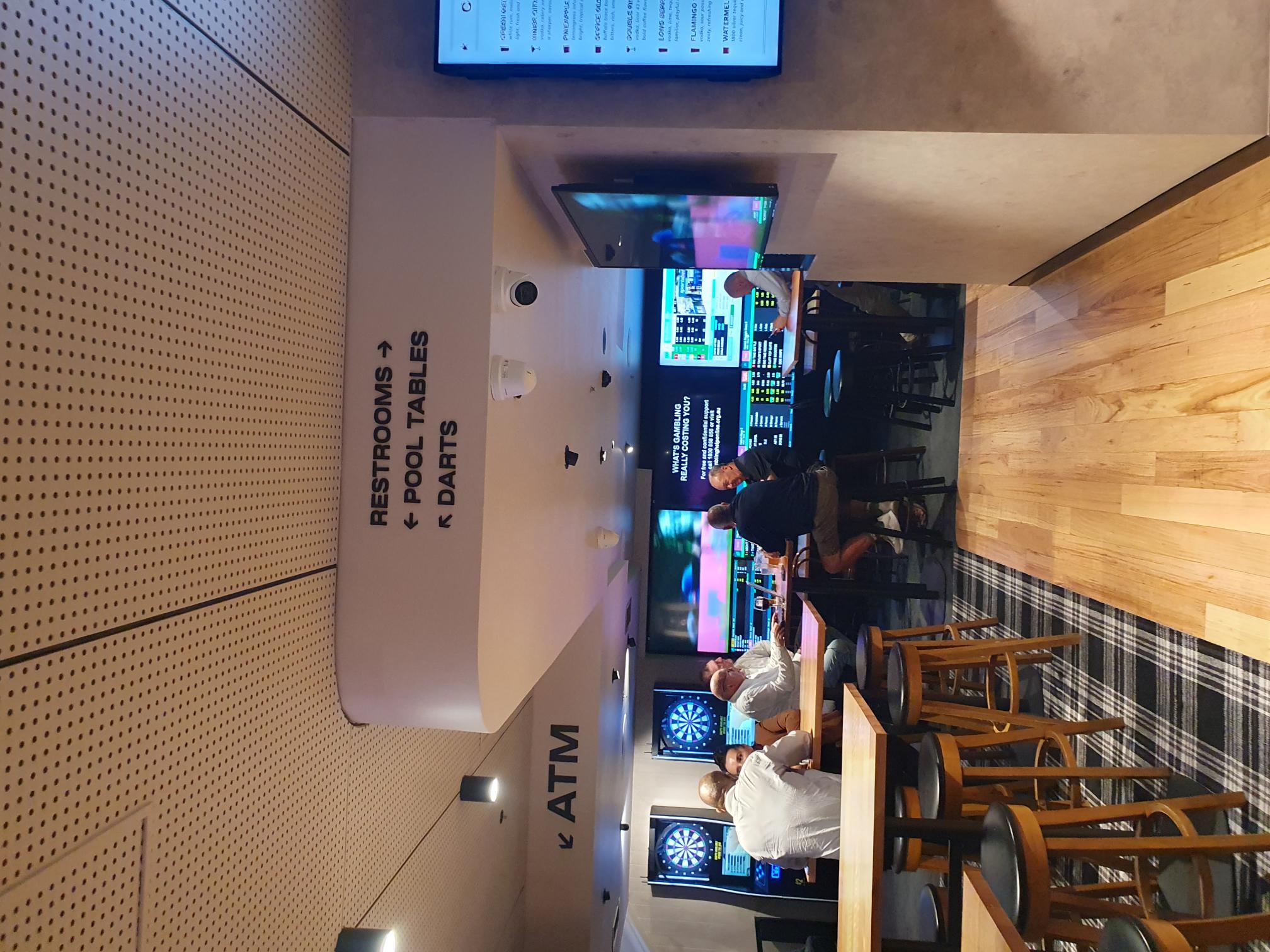 Pub internal directional signage