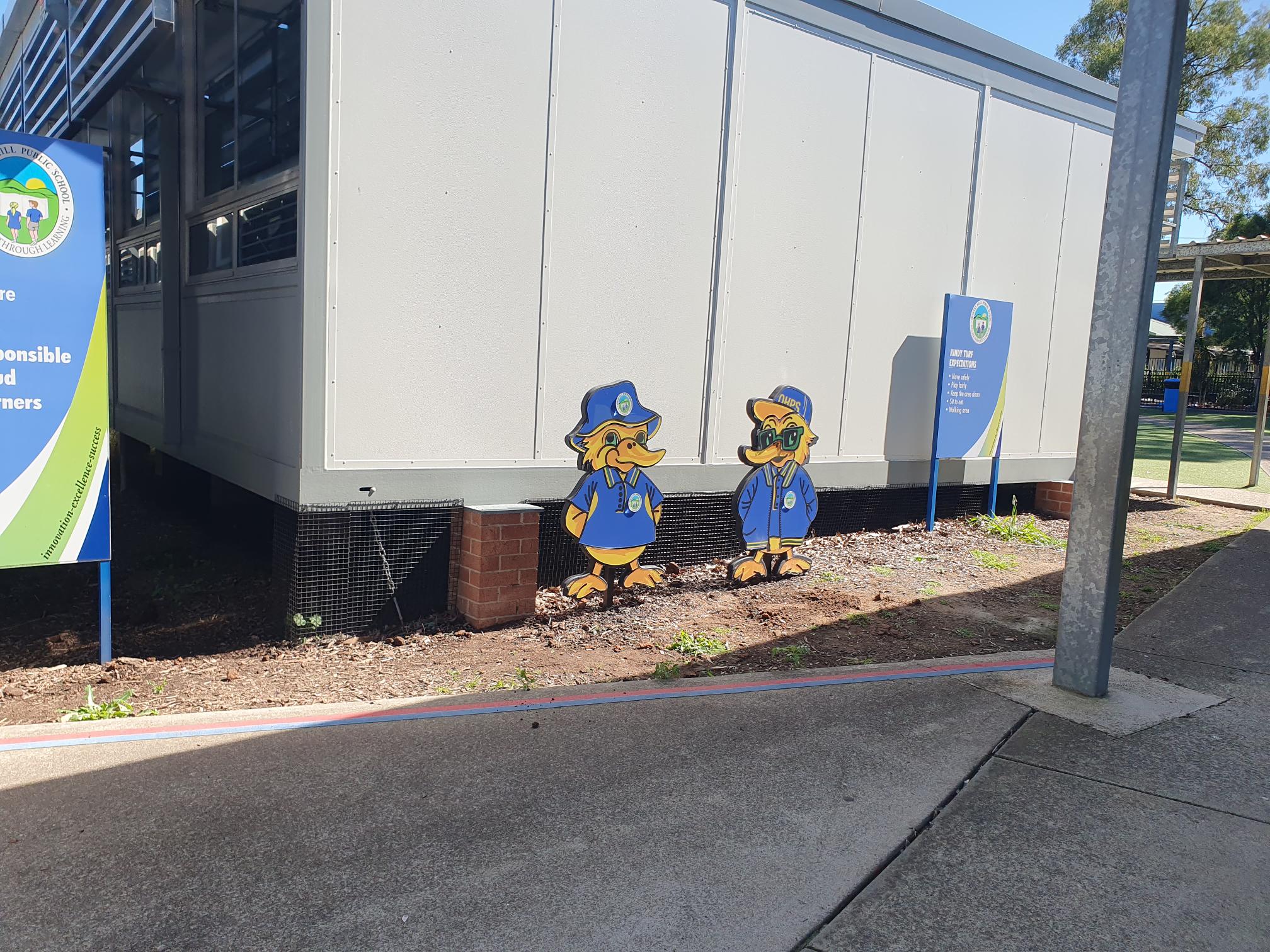 School identity graphics by Achurch Signs