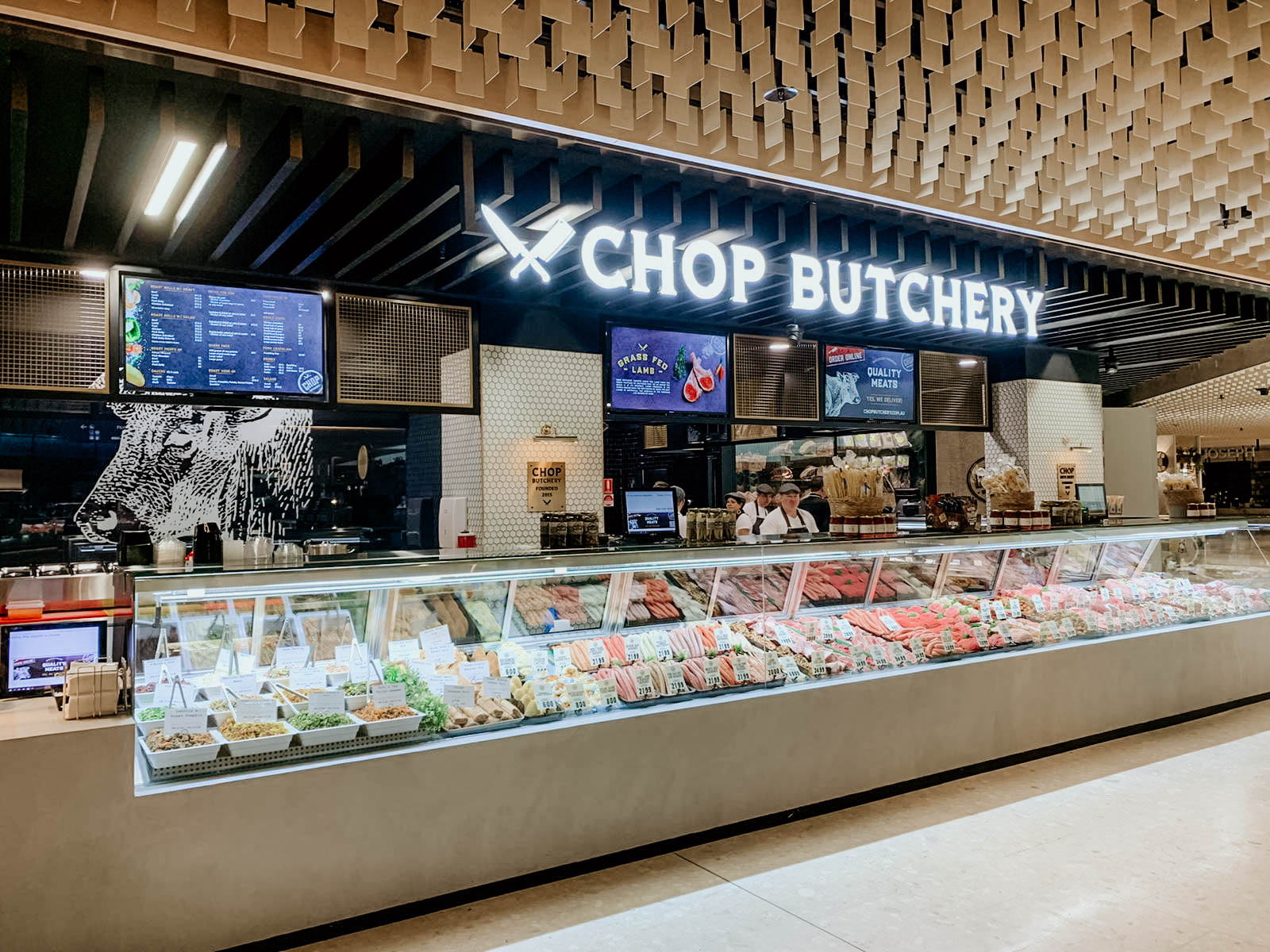 Chop Butchery specialty food retail signage project