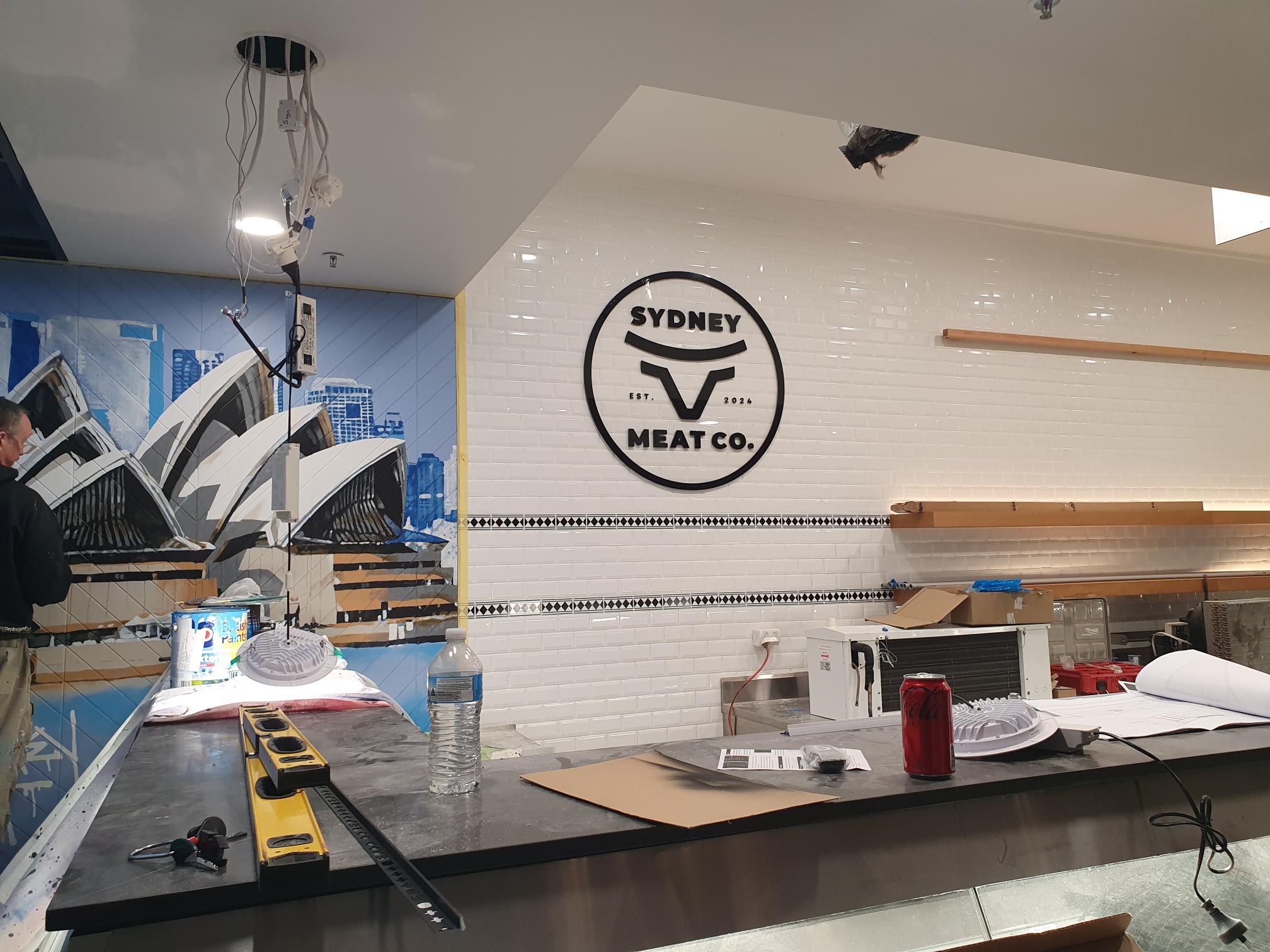 Sydney Meat Co. interior logo signage